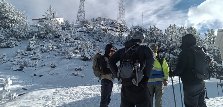 Hail in Mazamitla, snow on the Nevado de Colima